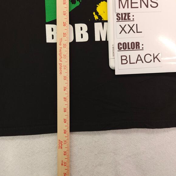 Bob Marley Band Short Sleeve Graphic Pullover T Shirt Mens Size 2XL Black - Picture 8 of 9